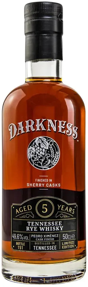 Buy Darkness 5 Year Old Pedro Ximenez Finish Tennessee Whiskey 500ml Online at Bottle Stop