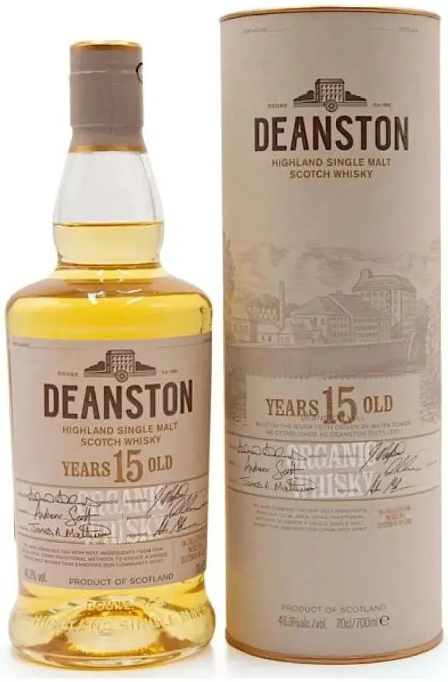 Buy Deanston 15 Year Old Organic Scotch Whisky 700ml Online at Bottle Stop