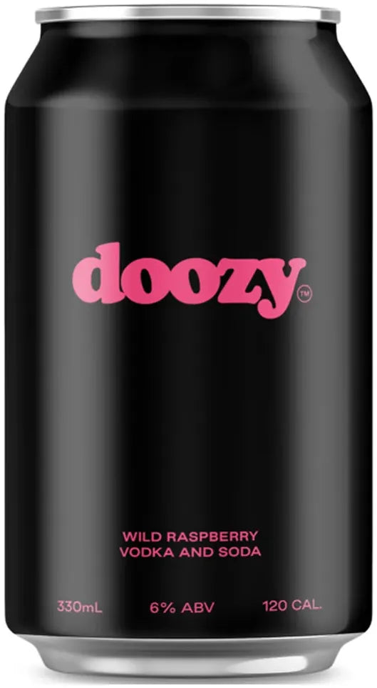 Buy Doozy Wild Raspberry Vodka & Soda 24 Pack Cans 330ml Online at Bottle Stop