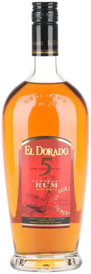 Buy El Dorado 5 Year Old Rum 700ml Online at Bottle Stop