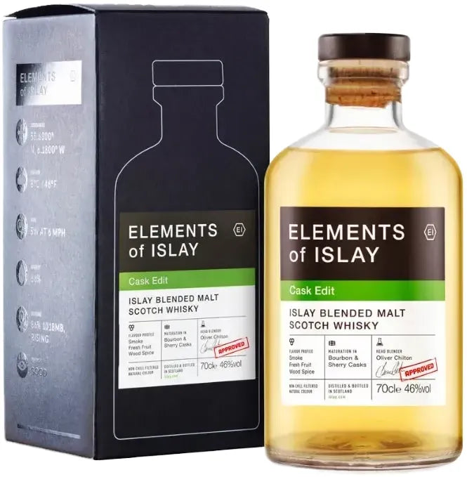 Buy Elements Of Islay Cask Edit Blended Malt Scotch Whisky 700ml Online at Bottle Stop