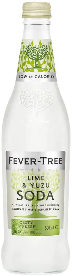 Buy Fever Tree Lime And Yuzu Soda 500ml Online at Bottle Stop
