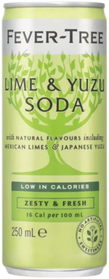 Buy Fever Tree Lime & Yuzu Soda 250ml Online at Bottle Stop