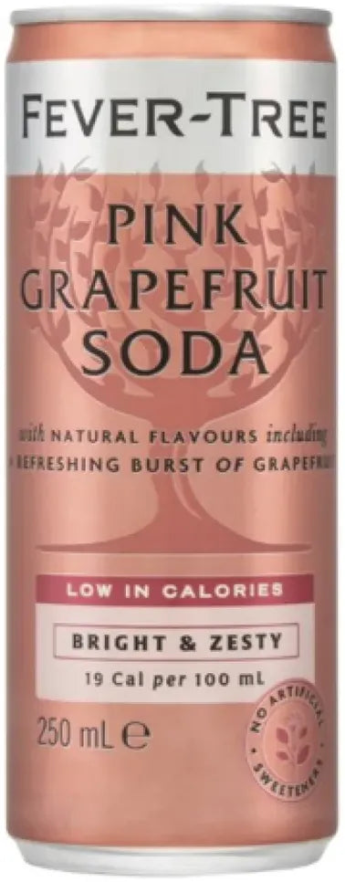 Buy Fever Tree Pink Grapefruit Soda 250ml Online at Bottle Stop