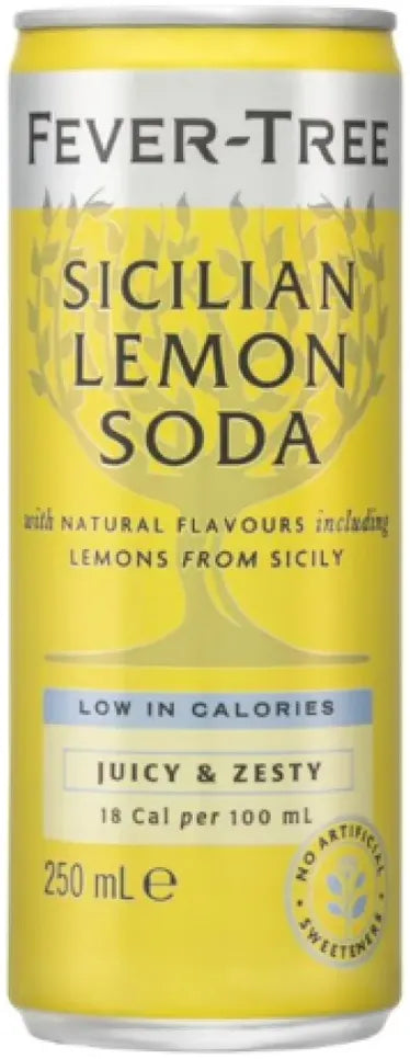 Buy Fever Tree Sicilian Lemon Soda 250ml Online at Bottle Stop