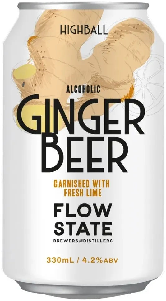 Flowstate Brewers and Distillers Highball Spicy Ginger Beer 330ml - BoozeBud