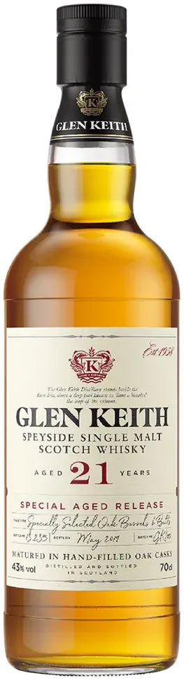 Buy Glen Keith 21 Year Old Scotch Whisky 700ml Online at Bottle Stop