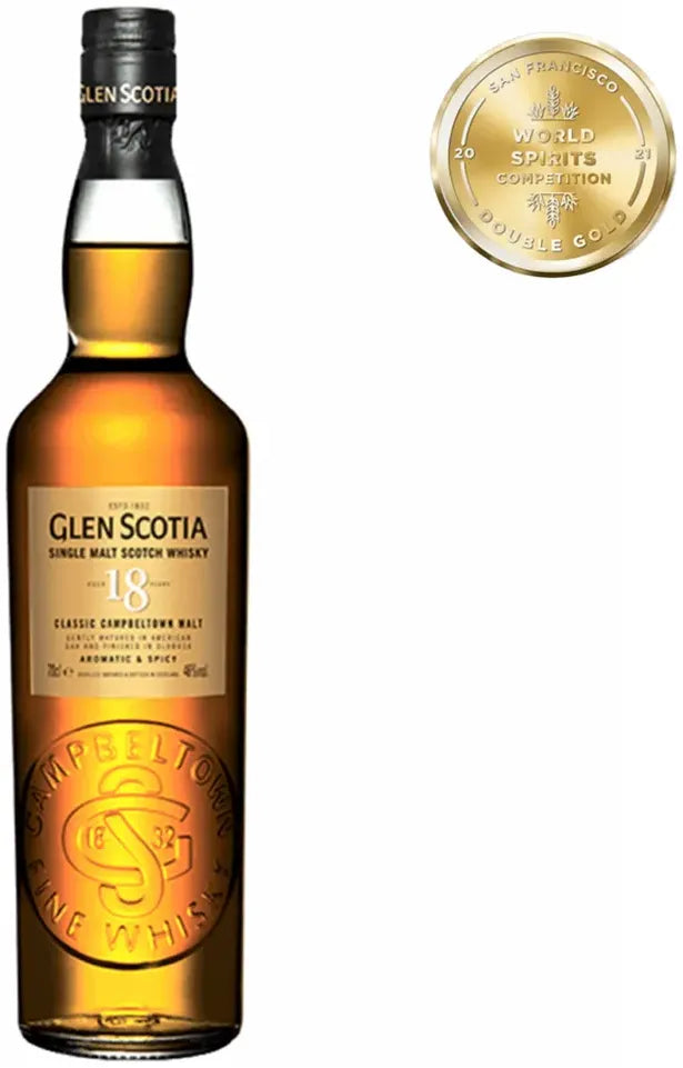 Buy Glen Scotia 18 Year Old Single Malt Scotch Whisky 700ml Online at Bottle Stop