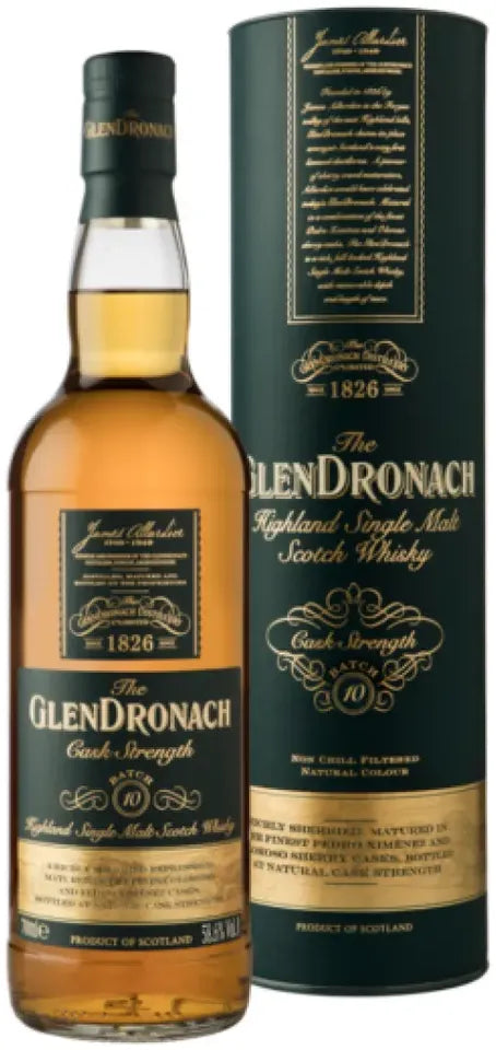 Buy Glendronach Cask Strength Batch 10 Scotch Whisky 700ml Online at Bottle Stop