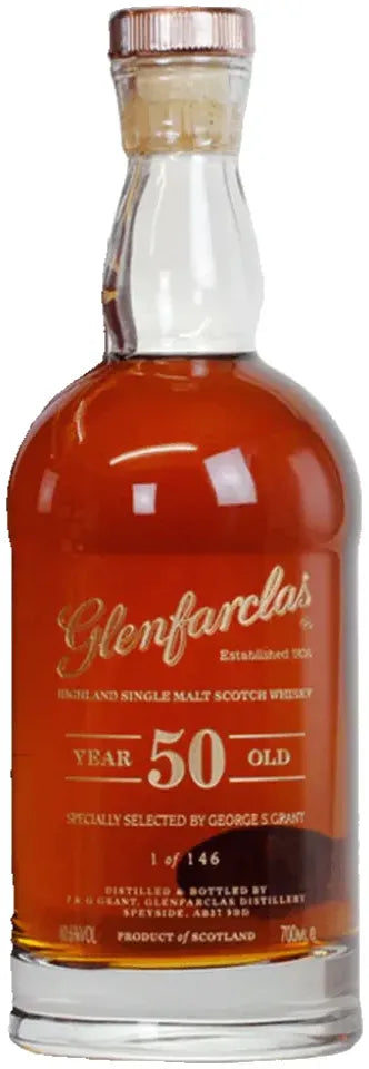 Buy Glenfarclas 50 Year Old Single Malt Scotch Whisky 700ml Online at Bottle Stop