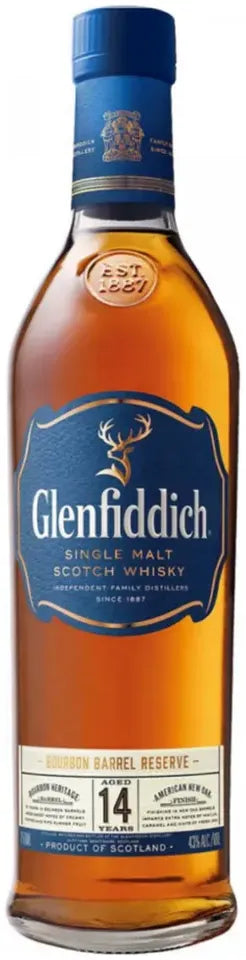 Buy Glenfiddich 14 Year Old Bourbon Reserve Scotch Whisky 700ml Online at Bottle Stop