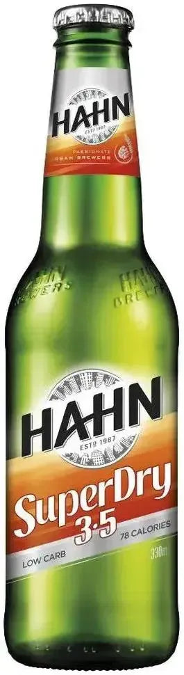 Buy Hahn Super Dry 3.5% 24 Pack Bottles 330ml Online at Bottle Stop