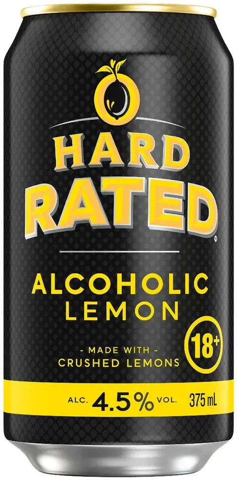 Buy Hard Rated Lemon 4.5% Cans 375ml Online at Bottle Stop