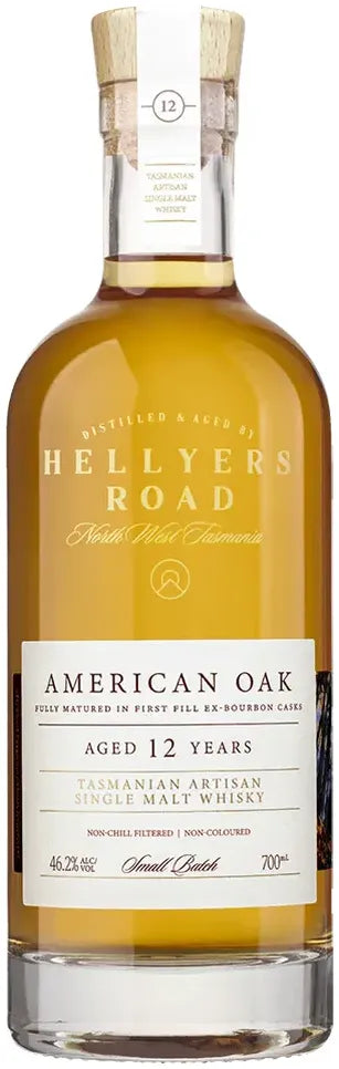 Buy Hellyers Road 12 Year Old American Oak Single Malt Whisky 700ml Online at Bottle Stop