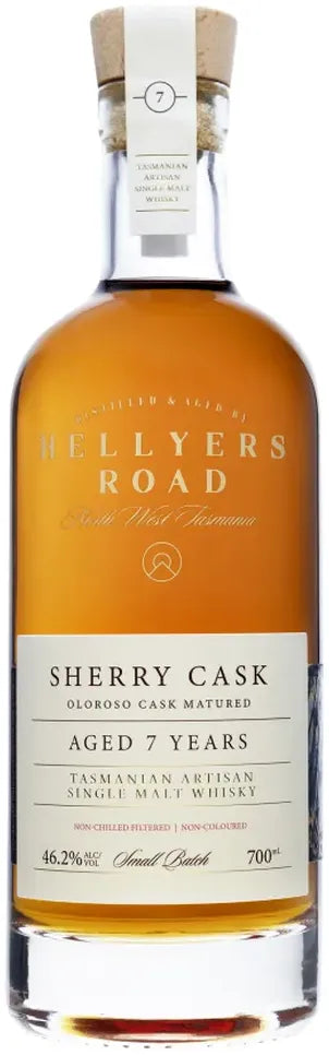 Buy Hellyers Road 7 Year Old Sherry Cask Single Malt Whisky 700ml Online at Bottle Stop