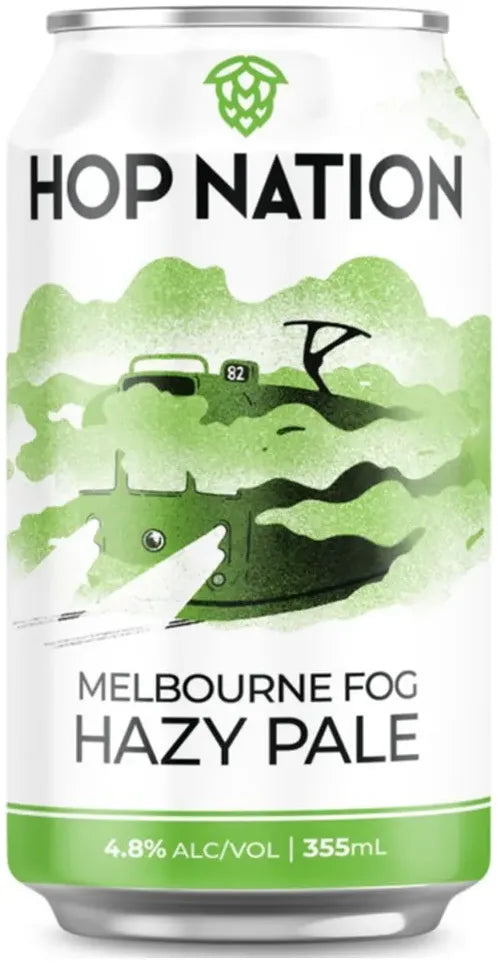 Buy Hop Nation Melbourne Fog Hazy Pale Ale 355ml Online at Bottle Stop