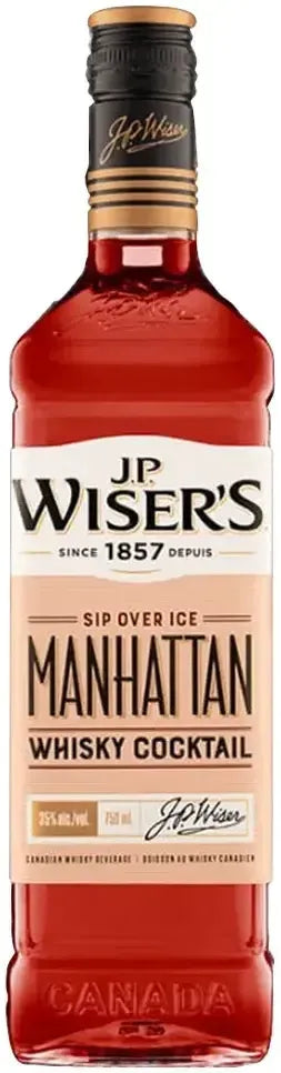 Buy J.P Wiser's Manhattan Whisky Cocktail 750ml Online at Bottle Stop