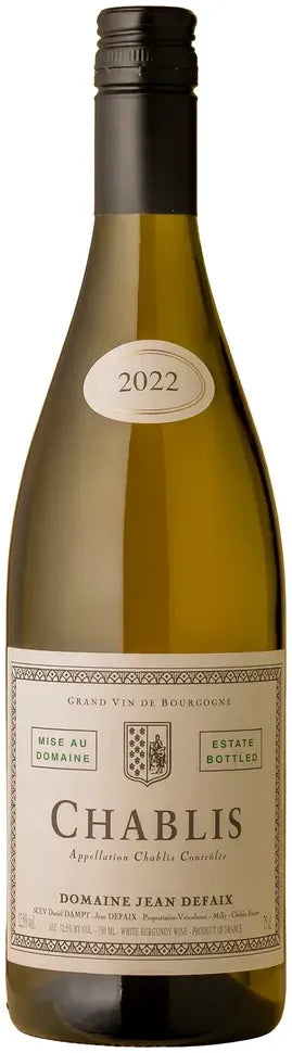 Buy Jean Defaix Chablis 2022 750ml Online at Bottle Stop
