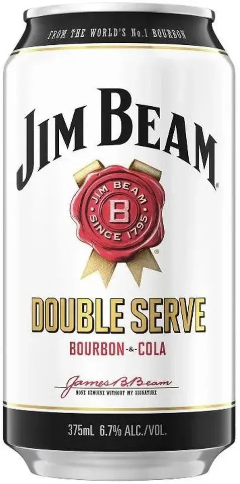 Buy Jim Beam White & Cola Double Serve 375ml Online at Bottle Stop