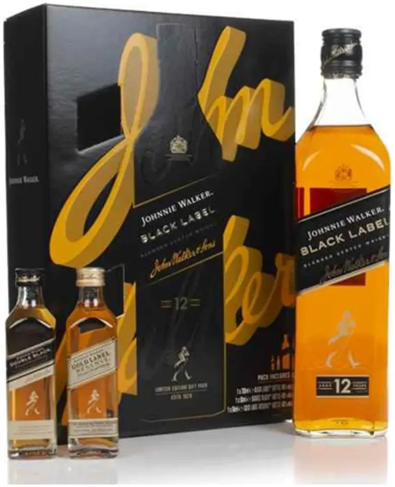 Buy Johnnie Walker Black Label 700ml Gift Pack 700ml Online at Bottle Stop