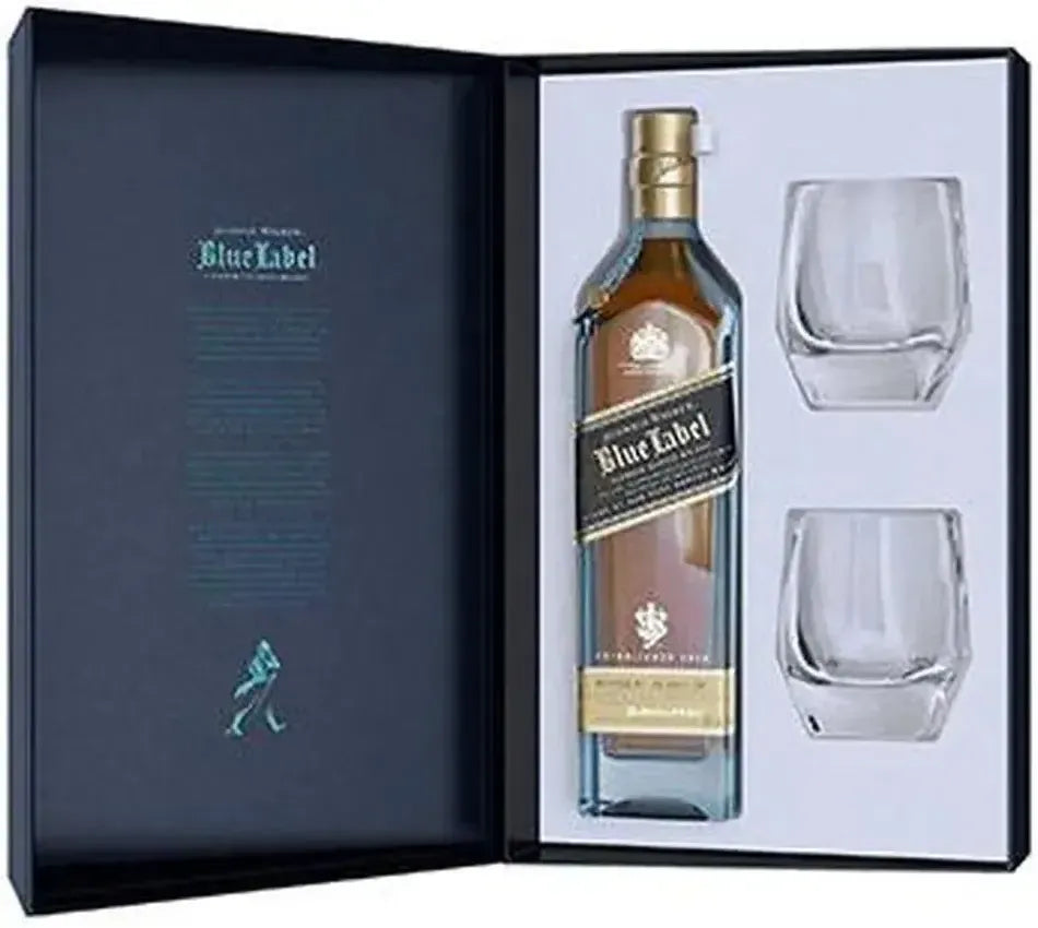 Buy Johnnie Walker Blue Label Whisky & Crystal Glass Gift Pack 700ml Online at Bottle Stop