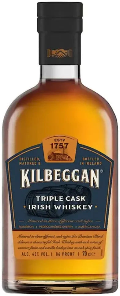 Buy Kilbeggan Triple Cask Irish Whiskey 700ml Online at Bottle Stop