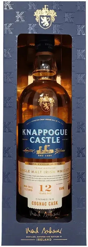 Buy Knappogue Castle 12 Year Old Cognac Cask Single Malt Irish Whiskey 700ml Online at Bottle Stop