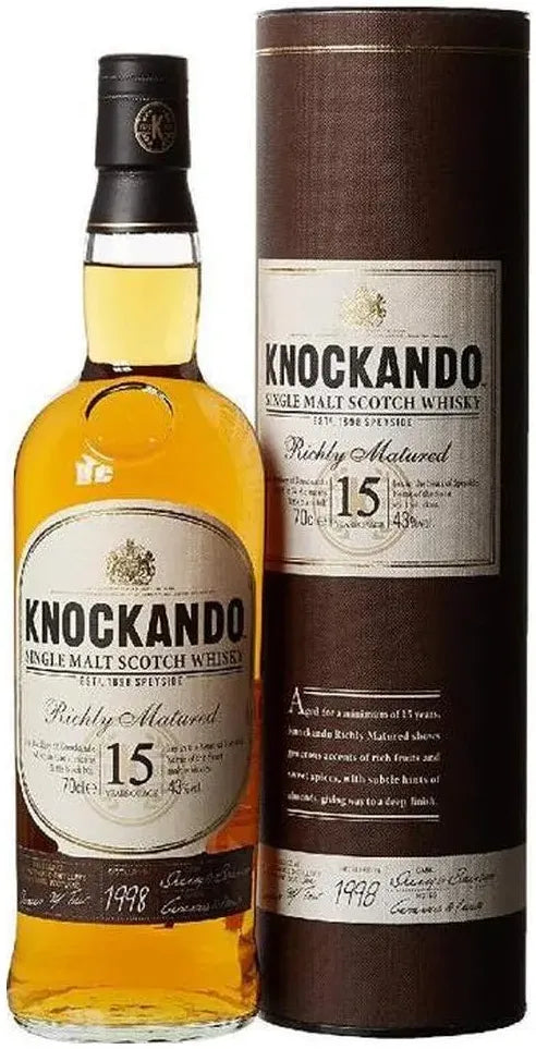 Buy Knockando 15 Year Old Richly Matured Scotch Whisky 700ml Online at Bottle Stop