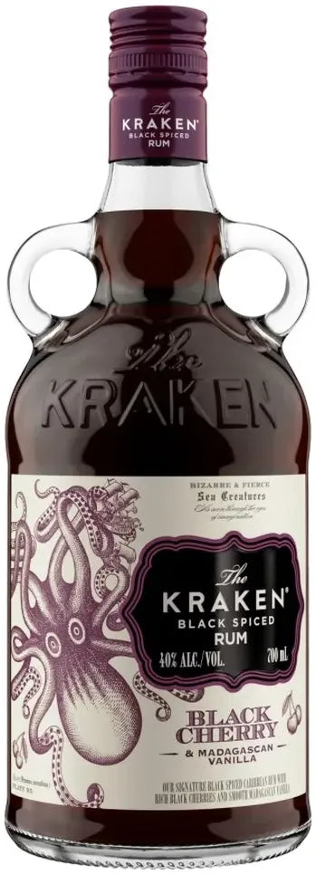 Buy Kraken Black Cherry Vanilla & Madagascan Vanilla Rum 700ml Online at Bottle Stop
