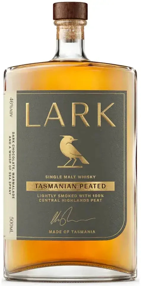 Buy Lark Distillery Single Malt Tasmanian Peated 500ml Online at Bottle Stop
