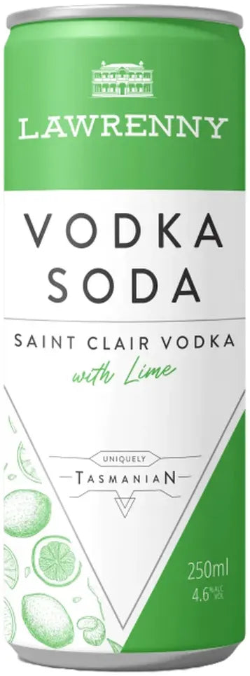 Buy Lawrenny Vodka Soda Lime 250ml Online at Bottle Stop