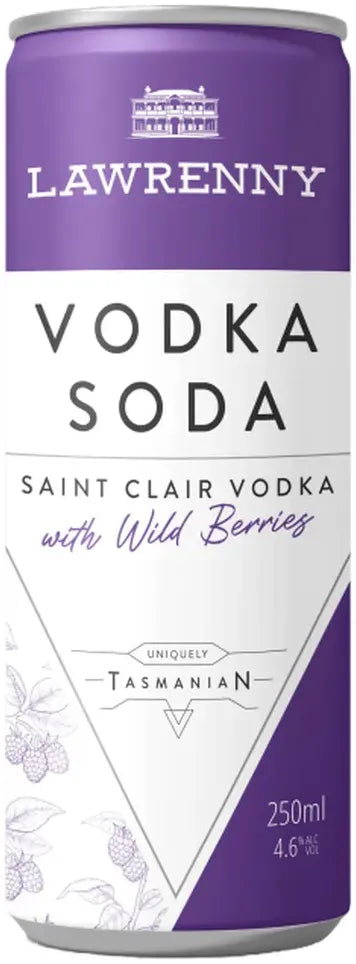 Buy Lawrenny Vodka Soda Wild Berry 250ml Online at Bottle Stop
