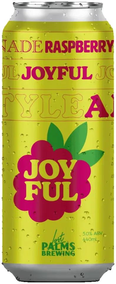 Buy Lost Palms Brewing Co. Joyful Raspberry Soda Ale 440ml Online at Bottle Stop