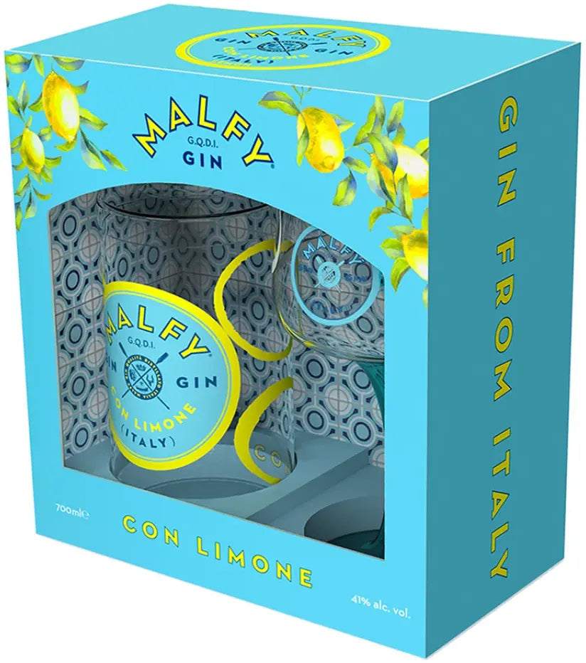 Malfy Gin Limone & Copa Glass Gift Pack 700ml