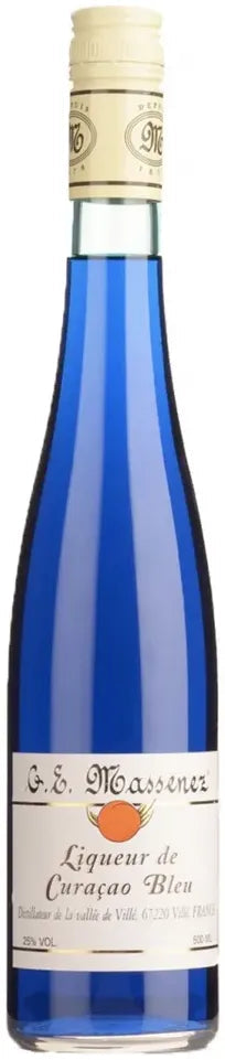 Buy Massenez Blue Curacao Liqueur 500ml Online at Bottle Stop