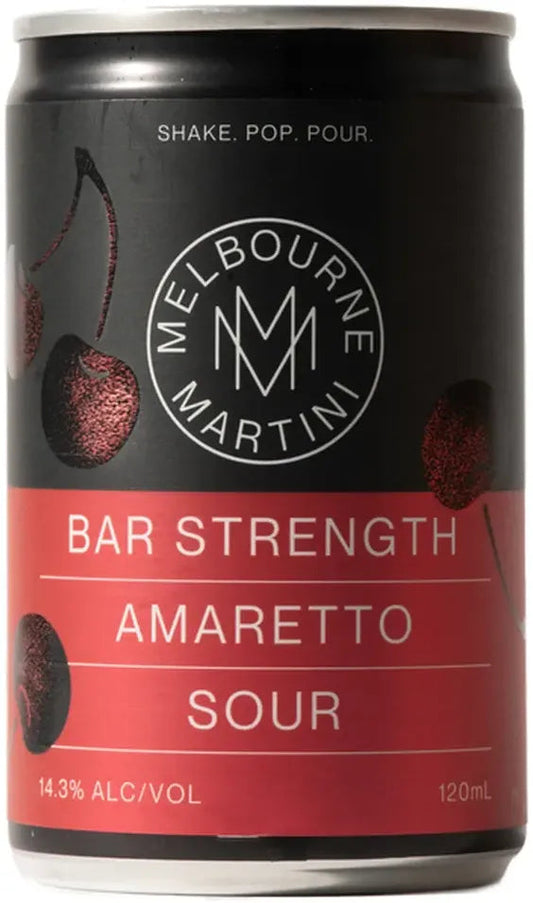 Buy Melbourne Martini Bar Strength Amaretto Sour 120ml Online at Bottle Stop