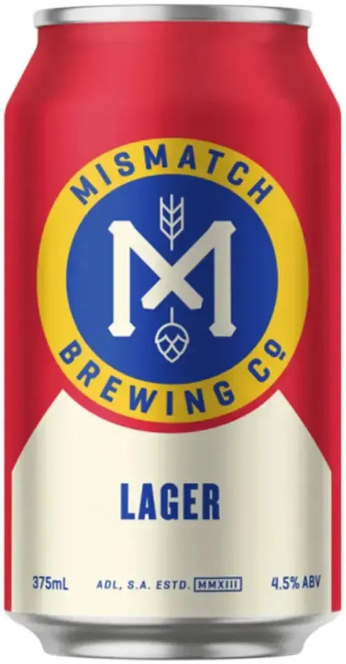 Buy Mismatch Brewing Lager Cans 375ml Online at Bottle Stop