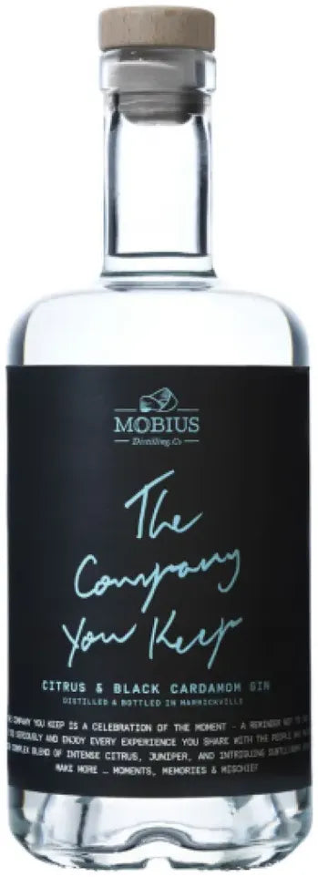 Buy Mobius Company You Keep Citrus & Black Cardamom Gin 700ml Online at Bottle Stop