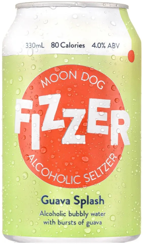 Buy Moon Dog Fizzer Guava Splash Seltzer 330ml Online at Bottle Stop
