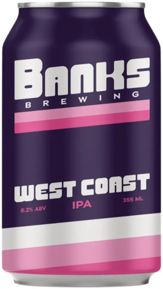 Buy Banks Brewing West Coast IPA 355ml Online at Bottle Stop