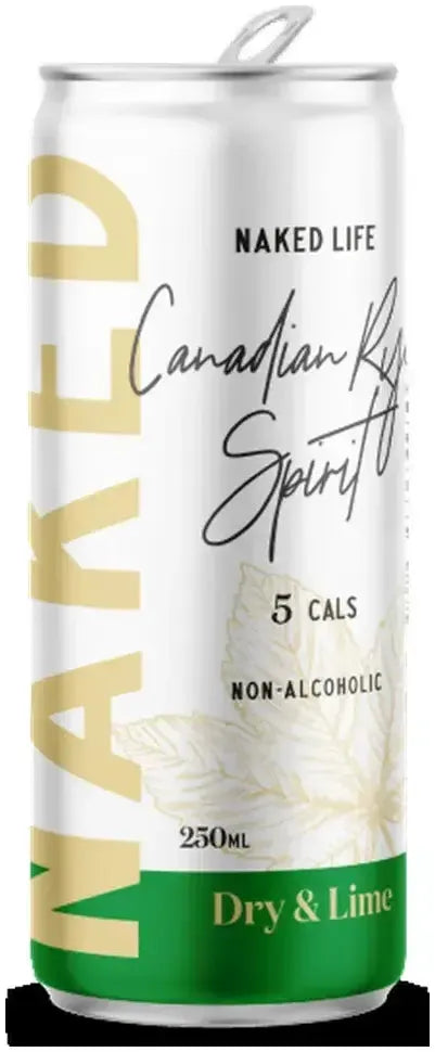 Buy Naked Life Non-Alcoholic Canadian Rye Spirit Dry And Lime 4 250ml Online at Bottle Stop
