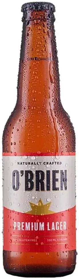 Buy O'Brien Gluten Free Premium Lager 330ml Online at Bottle Stop
