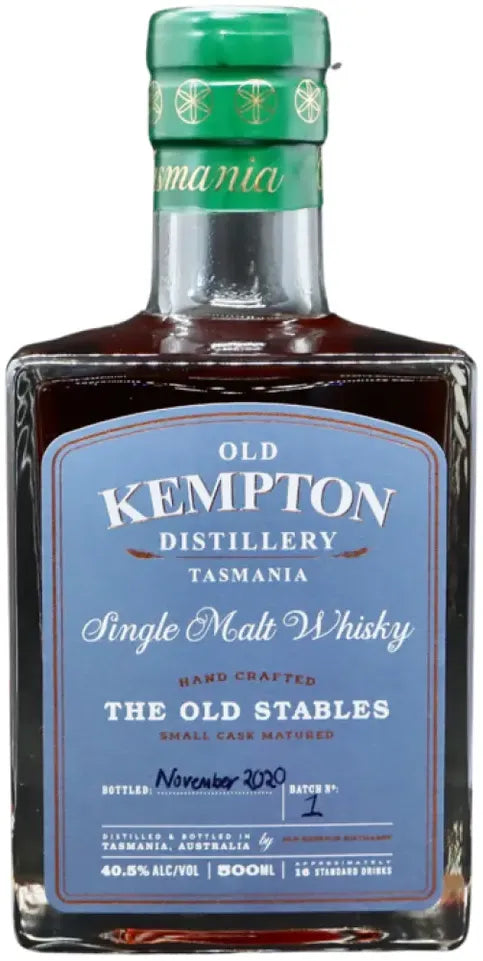 Buy Old Kempton Distillery The Old Stables Single Malt Whisky 500ml Online at Bottle Stop