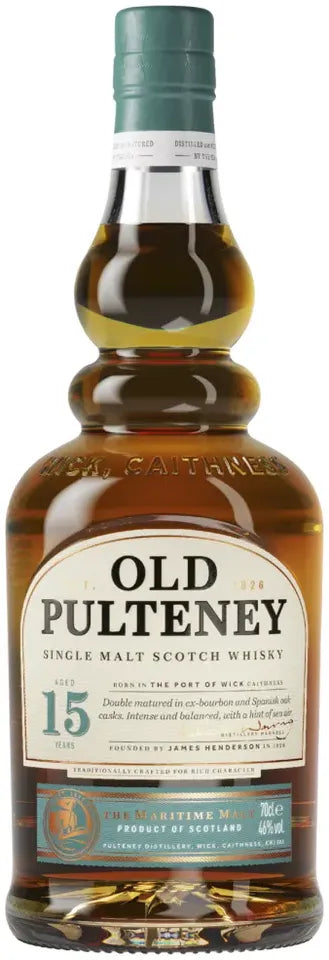 Buy Old Pulteney 15 Year Old Single Malt Scotch Whisky 700ml Online at Bottle Stop