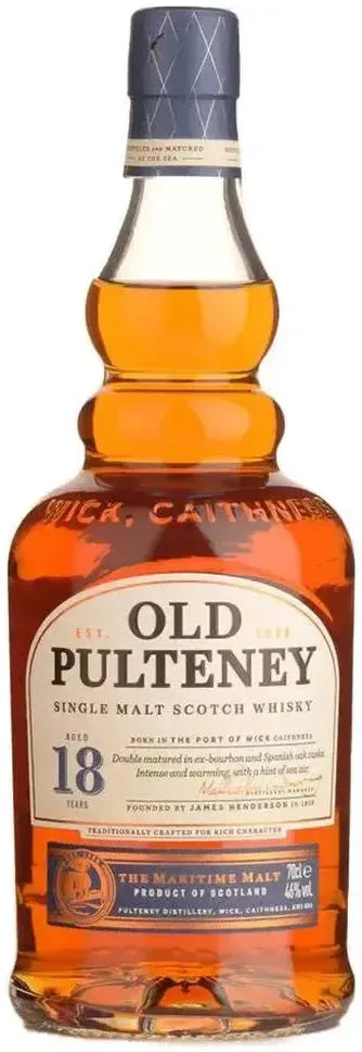 Buy Old Pulteney 18 Year Old Single Malt Scotch Whisky 700ml Online at Bottle Stop