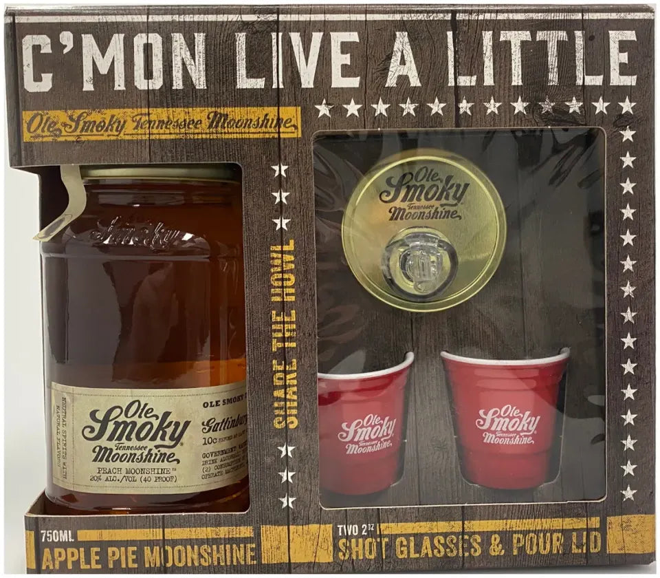 Buy Ole Smoky Apple Pie Moonshine Gift Pack 750ml Online at Bottle Stop