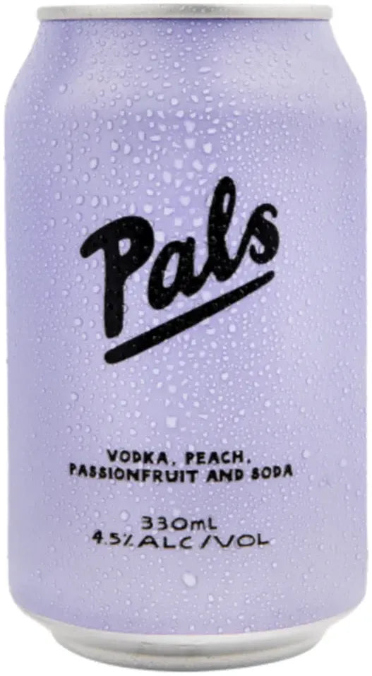 Buy Pals Vodka Peach Passionfruit & Soda 330ml Online at Bottle Stop
