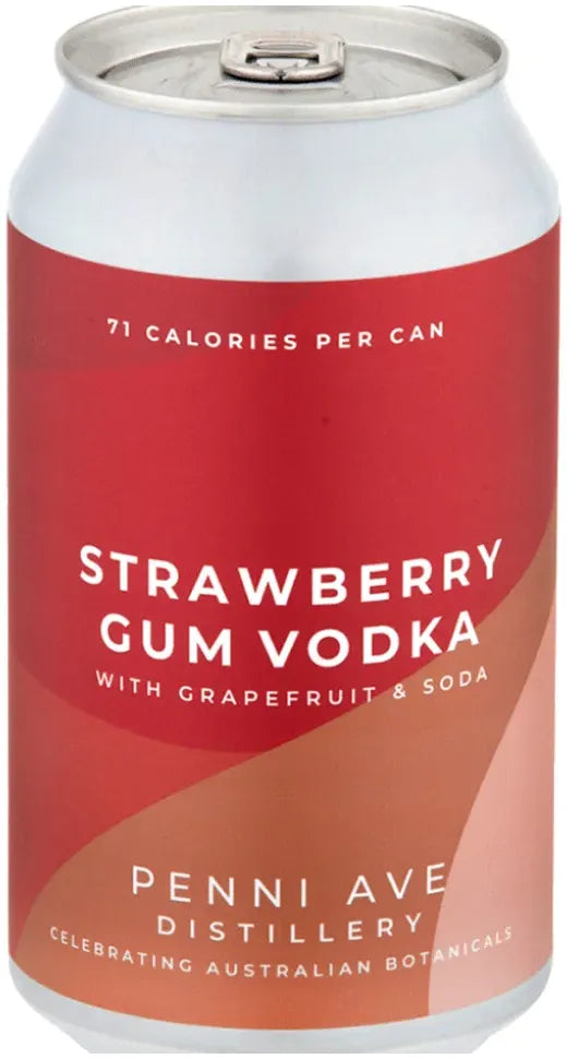 Buy Penni Ave Distillery Strawberry Gum Vodka with Grapefruit, Soda 355ml Online at Bottle Stop