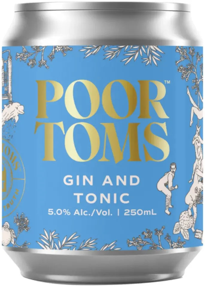 Buy Poor Toms Gin and Tonic 250ml Online at Bottle Stop