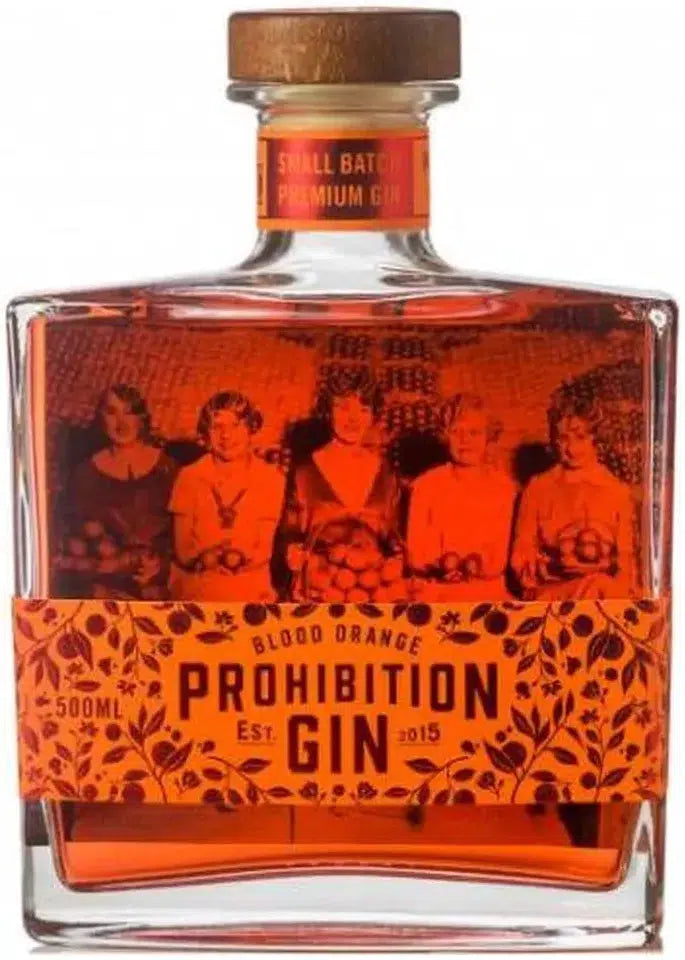 Buy Prohibition Liquor Co. Blood Orange Gin 500ml Online at Bottle Stop